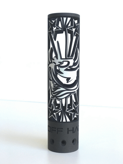 Unicorn rail 9" shown in 2 color option close up