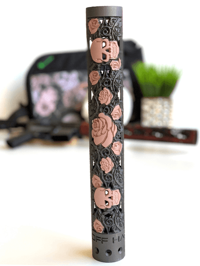 Harmony Rose Skull AR15 Handgaurd Rose Gold