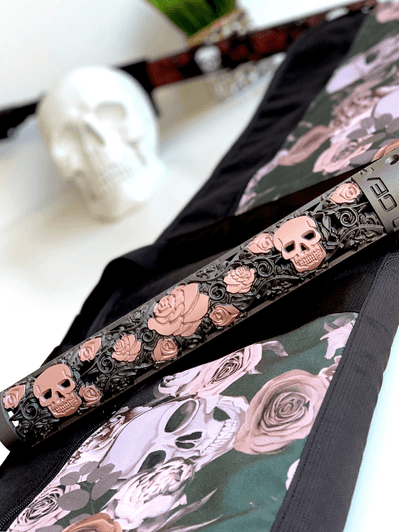 Harmony Rose Skull Handgaurd Rose Gold with matching Rifle case bag