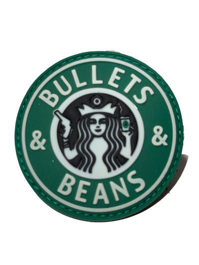 The original Bullets and Beans PVC Patch