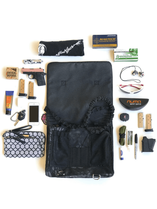 NORB Kryptek fabric open with contents flatlay