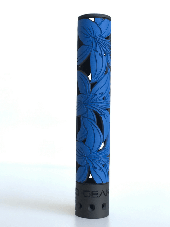 Lilly 2 color Black and NRA Blue Closeup