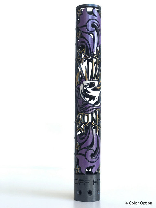 Unicorn AR15 rail shown in 4 color Cerakote option close up