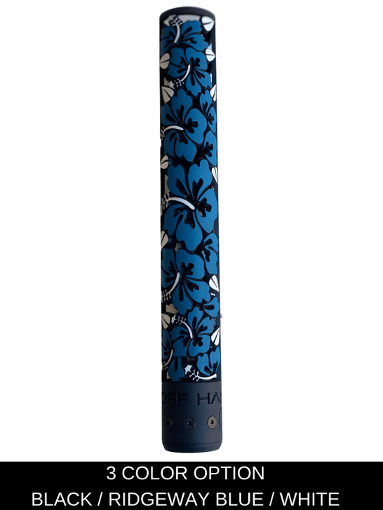 Hibiscus 15" version in black, ridgeway blue, and storm trooper white cerakote