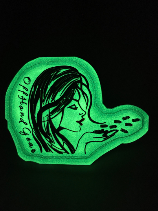 OffHand Gear Blowing Bullets  PVC Patch with Glow in the Dark Feature