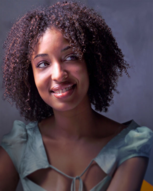 African woman with ringlets from Straw Set