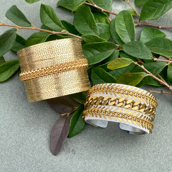 Gold Chain Cuff 