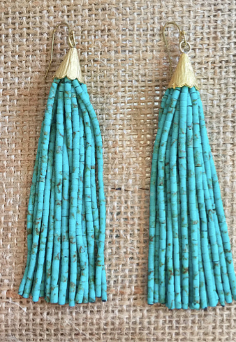 Blue Marbled Turquoise Long