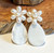 Freshwater Pearl Flower + Mother of Pearl Drop