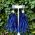 Blue Feather Earrings