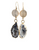 Light Geode Drop Earrings