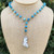 Turquoise Chain with Quartz Cluster