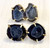 Black Geode + Gold Cufflinks
