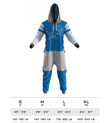 Detroit Lions NFL Onesie Hockey Sockey - Main Image