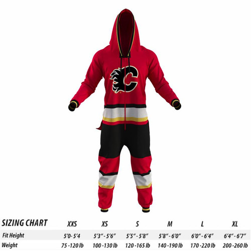 Calgary Flames NHL Onesie Hockey Sockey