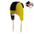Hockey Sockey Boston Bruins NHL Reversible Trapper, yellow and black reversible trapper hat with ear flaps and chin ties, suitable for hockey fans. Hockey Sockey Boston Bruins NHL Reversible Trapper, yellow and black reversible trapper hat with ear flaps and chin ties, suitable for hockey fans.