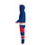 Hockey Sockey Columbus Blue Jackets NHL Onesie, side view of a blue, white, and red hockey-themed onesie with a hood and team logo, designed for fans of the Columbus Blue Jackets.