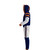 Sportsedo Chicago Bears NFL Onesie, blue and white sports jacket with orange accents and hood, with matching white and blue pants, side view. Sportsedo Chicago Bears NFL Onesie, blue and white sports jacket with orange accents and hood, with matching white and blue pants, side view.
