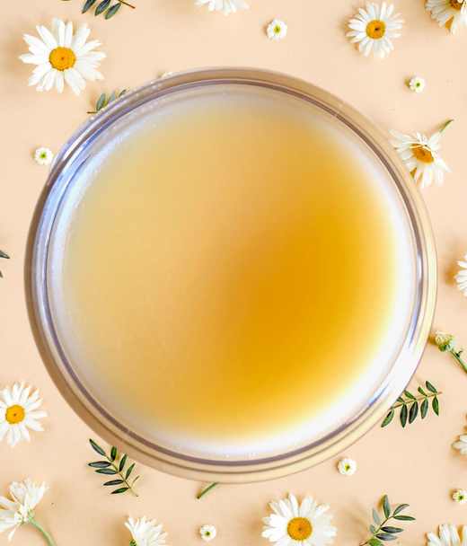 This is what the Fix it Salve looks like. When you dip into the jar, the salve gets softer so it's easy to apply and a little goes a very long way so the jar last a long time.
