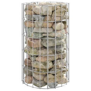Circular Gabion Pole Galvanized Steel 11.8"x19.7" A949-152011 Circular Gabion Pole Galvanized Steel 11.8"x19.7" A949-152011