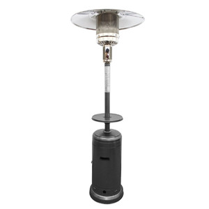 48000 BTU Silver Steel Propane Cylindrical Pole Standing Patio Heater N270-480566 48000 BTU Silver Steel Propane Cylindrical Pole Standing Patio Heater N270-480566