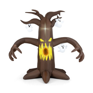 7.8 Feet Halloween Inflatables Scary Dead Tree Halloween Decoration with Ghost - Color: Brown 7.8 Feet Halloween Inflatables Scary Dead Tree Halloween Decoration with Ghost - Color: Brown