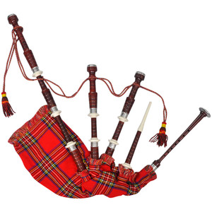 Scottish Great Highland Bagpipe Red Royal Steward Tartan A949-70043 Scottish Great Highland Bagpipe Red Royal Steward Tartan A949-70043