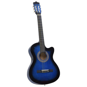 Western Classical Cutaway Guitar with 6 Strings Blue Shaded 38" A949-70134 Western Classical Cutaway Guitar with 6 Strings Blue Shaded 38" A949-70134