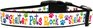 Shelter Pets Rock Nylon Dog Collars Large S528-125-146 LG Shelter Pets Rock Nylon Dog Collars Large S528-125-146 LG