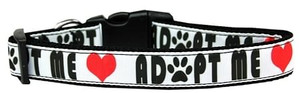 Adopt Me Nylon Dog Collar XS S528-125-165 XS Adopt Me Nylon Dog Collar XS S528-125-165 XS