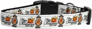 Happy Thanksgiving Dog Collar Large S528-125-125 LG Happy Thanksgiving Dog Collar Large S528-125-125 LG