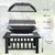 32 Inch 3 in 1 Outdoor Square Fire Pit Table with BBQ Grill and Rain Cover for Camping - Color: Bla D681-JV10256 32 Inch 3 in 1 Outdoor Square Fire Pit Table with BBQ Grill and Rain Cover for Camping - Color: Bla D681-JV10256