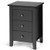 Set of 2 Nightstand End Beside Table Drawers-Black - Color: Black D681-HW61313BK-2 Set of 2 Nightstand End Beside Table Drawers-Black - Color: Black D681-HW61313BK-2