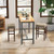 2 Set of 29 Inch Height Upholstered Bar Stool with Solid Rubber Wood Legs and Footrest-Beige - Colo D681-JV10850BE-29 2 Set of 29 Inch Height Upholstered Bar Stool with Solid Rubber Wood Legs and Footrest-Beige - Colo D681-JV10850BE-29