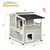 2-Story Wooden Patio Luxurious Cat Shelter House Condo with Large Balcony B593-PS7441 2-Story Wooden Patio Luxurious Cat Shelter House Condo with Large Balcony B593-PS7441