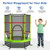55 Inch Kids Recreational Trampoline Bouncing Jumping Mat with Enclosure Net-Green - Color: Green D681-TW10052GN 55 Inch Kids Recreational Trampoline Bouncing Jumping Mat with Enclosure Net-Green - Color: Green D681-TW10052GN