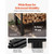 Firewood Rack with Waterproof Cover, 4 ft Outdoor Firewood Holder, 1/4 Cord Storage Metal Log Hold  Firewood Rack with Waterproof Cover, 4 ft Outdoor Firewood Holder, 1/4 Cord Storage Metal Log Hold