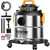 Stainless Steel Wet Dry Shop Vacuum, 5.5 Gallon 6.5 Peak HP Wet/Dry Vac, Powerful Suction with Blow Stainless Steel Wet Dry Shop Vacuum, 5.5 Gallon 6.5 Peak HP Wet/Dry Vac, Powerful Suction with Blow