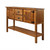 Solid Wood Farmhouse Console Table Buffet Cabinet with Storage Drawers in Brown Solid Wood Farmhouse Console Table Buffet Cabinet with Storage Drawers in Brown