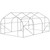 11.5 ft x 9.8 ft. Greenhouse with Green PE Cover and Heavy Duty Steel Frame 11.5 ft x 9.8 ft. Greenhouse with Green PE Cover and Heavy Duty Steel Frame
