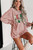Pink MERRY and BRIGHT Christmas Tree Print Ribbed Sweatshirt T543-8797487366386 Pink MERRY and BRIGHT Christmas Tree Print Ribbed Sweatshirt T543-8797487366386