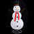 Snowman Figure White Fabric Large Christmas Snowman Figure A949-329762  Snowman Figure White Fabric Large Christmas Snowman Figure A949-329762