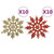 Christmas Bauble Set Gold and red Plastic A949-330091  Christmas Bauble Set Gold and red Plastic A949-330091
