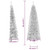 Slim Artificial Half Christmas Tree Silver PVC, Steel Slim A949-344596  Slim Artificial Half Christmas Tree Silver PVC, Steel Slim A949-344596