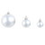 Christmas Ball Set of 100 White, Grey Plastic Small, Medium A949-245717  Christmas Ball Set of 100 White, Grey Plastic Small, Medium A949-245717