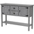 Solid Wood Farmhouse Sofa Table Sideboard Cabinet with Storage Drawers in Grey Q280-GRSWFC253741859