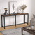 70-inch Long Narrow Hallway Sofa Table with Wood Top and Black Metal Frame Q280-NCTEL1195817