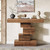 Modern Farmhouse 42-inch Console Accent Sofa Table in Rustic Brown Wood Finish Q280-FTWCSFG8958173