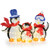 3-Piece 2D Lighted Penguin Family Christmas Decoration with 160 LED Lights D681-CM25128US