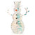 4 Feet Iridescent Christmas Snowman with White LED Lights and Ground Stakes - Color: Multicolor - S D681-CM24897US